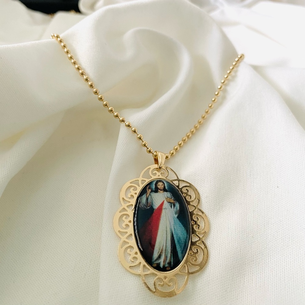Jesus Christ Medallion Necklace